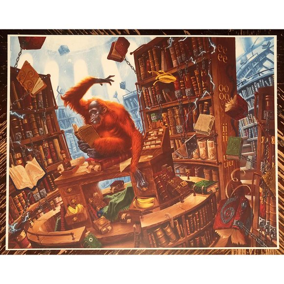Discworld ‘The Librarian’ Fantasy Art Print - Picture 3 of 3